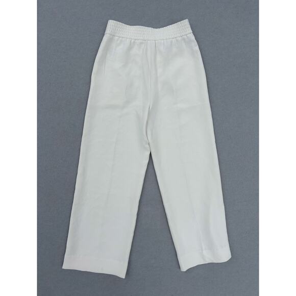 Aritzia Wilfred Alanya Trouser Wide Leg Pants Light Birch size 0 resortwear - Picture 2 of 9